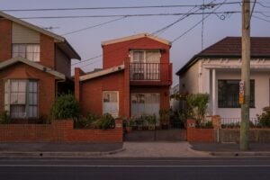 A residential house in a suburban street